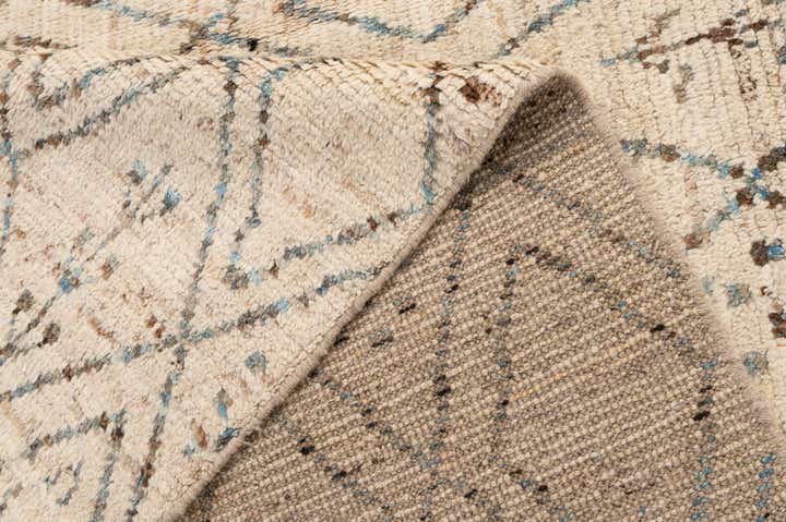 6' 8 x 9' 5 Hand Knotted Moroccan Wool Rug