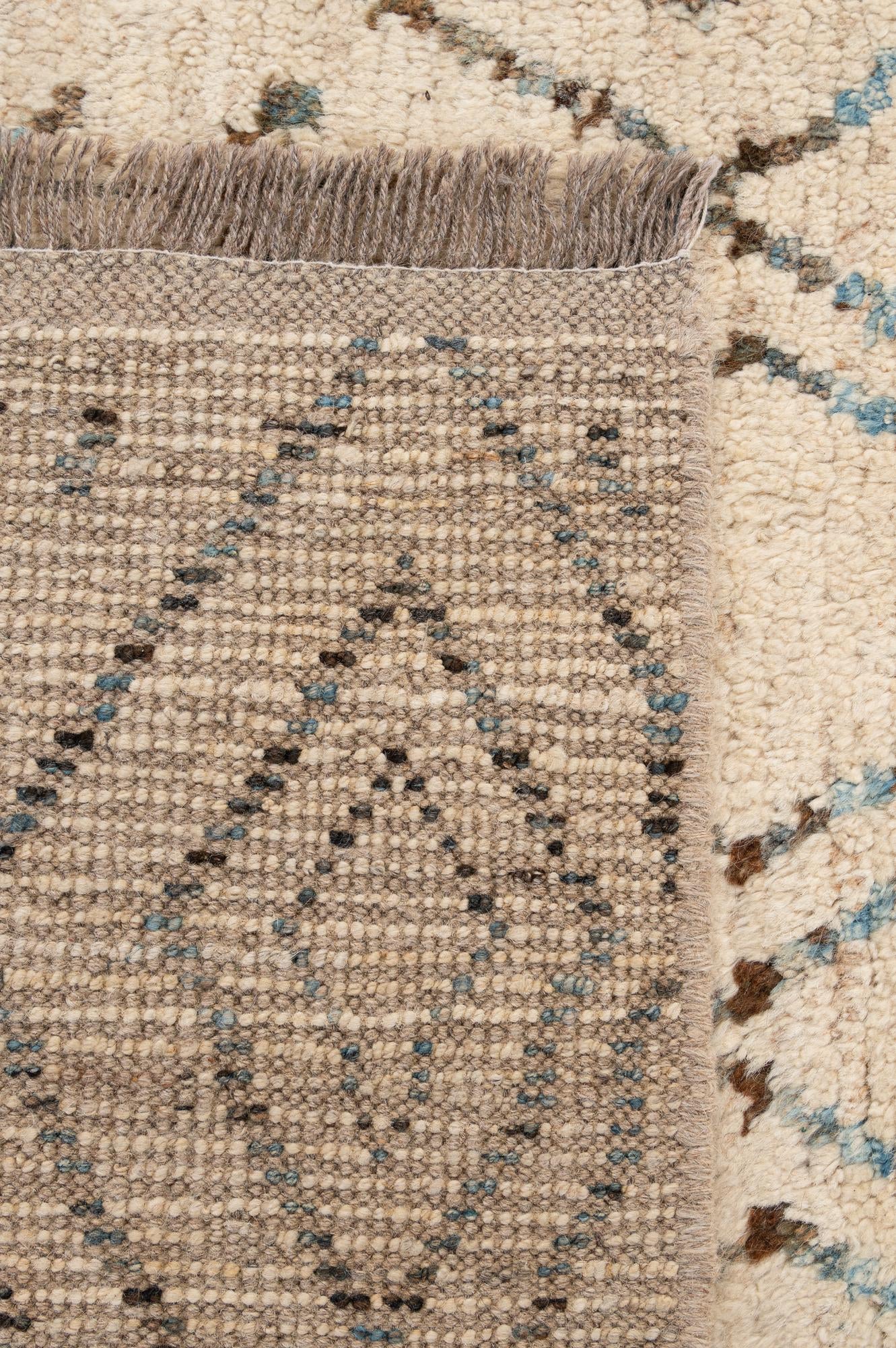 6' 8 x 9' 5 Hand Knotted Moroccan Wool Rug