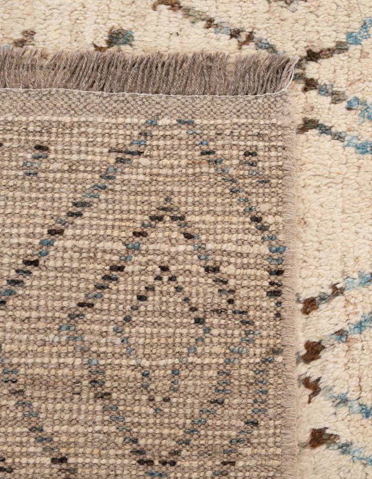 Detail image of 6' 8 x 9' 5  Hand Knotted Moroccan Wool Rug