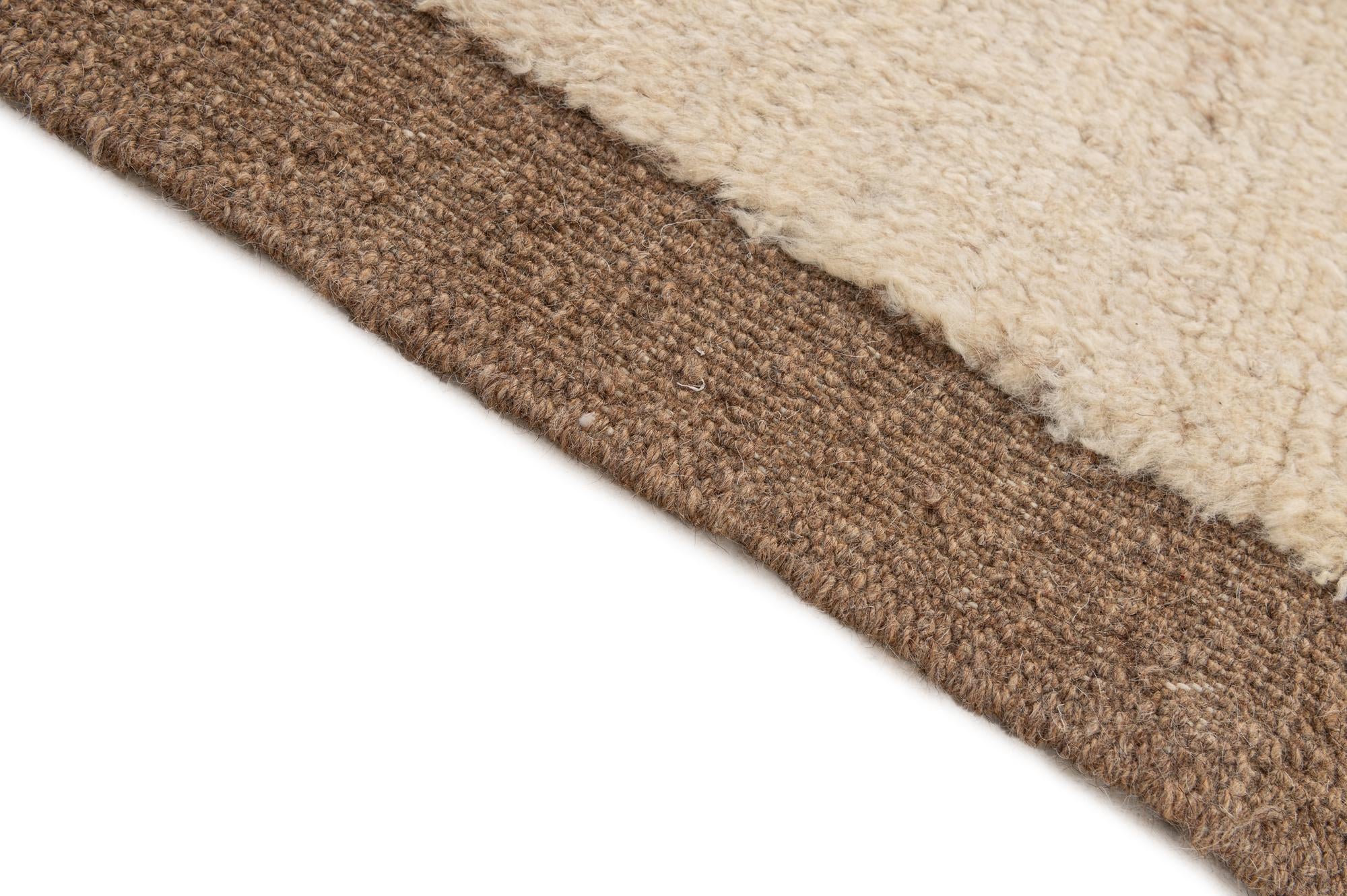 6' 8 x 9' 7 Hand Knotted Moroccan Wool Rug