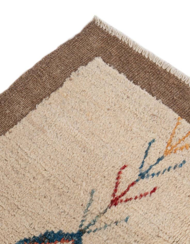 Detail image of 6' 8 x 9' 7  Hand Knotted Moroccan Wool Rug