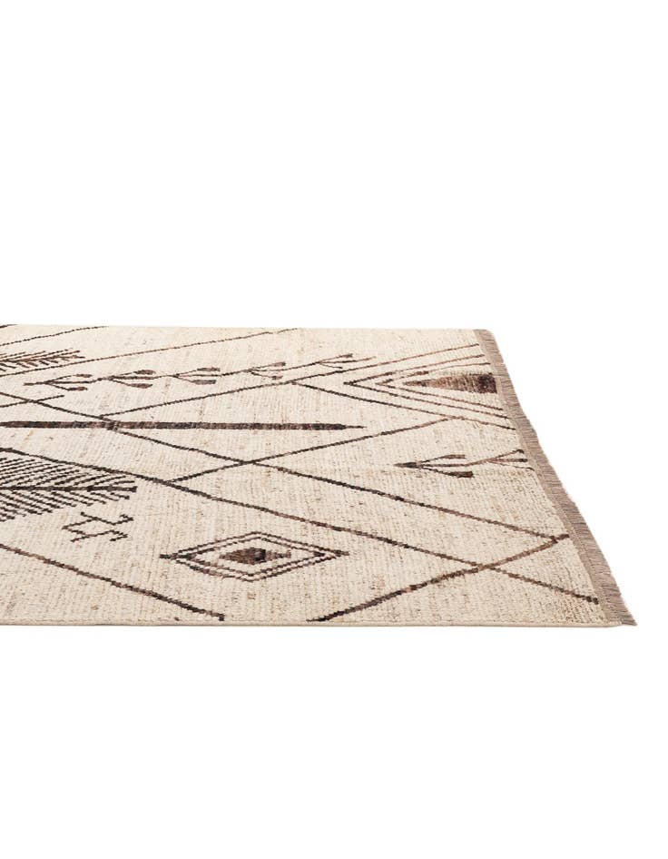 Detail image of 6' 7 x 9' 8  Hand Knotted Moroccan Wool Rug