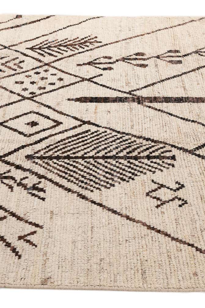 6' 7 x 9' 8 Hand Knotted Moroccan Wool Rug