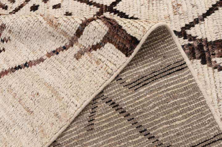 6' 7 x 9' 8 Hand Knotted Moroccan Wool Rug