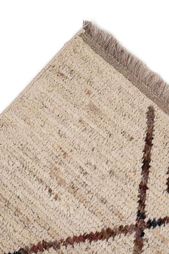 6' 7 x 9' 8 Hand Knotted Moroccan Wool Rug