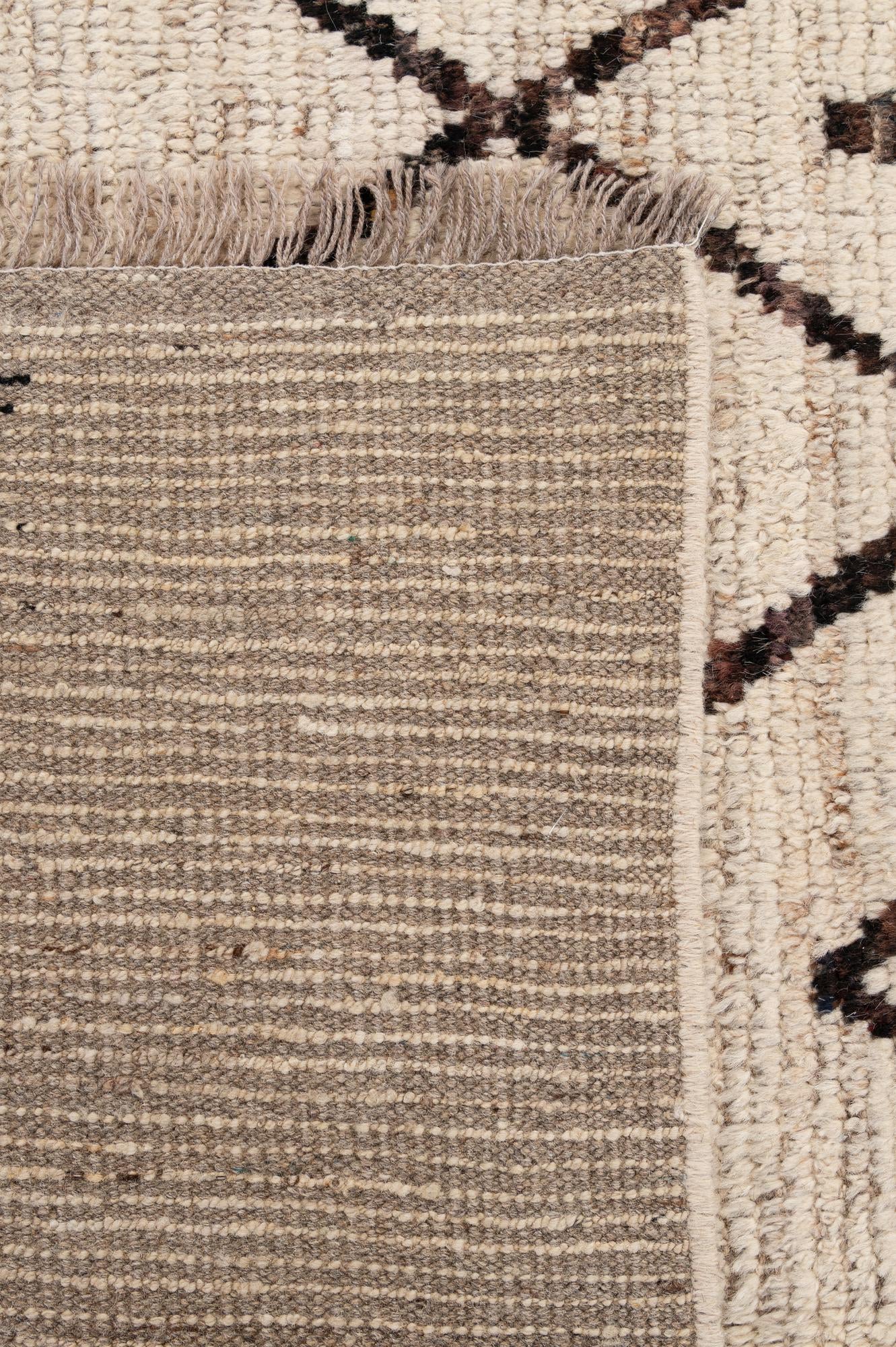 6' 7 x 9' 8 Hand Knotted Moroccan Wool Rug