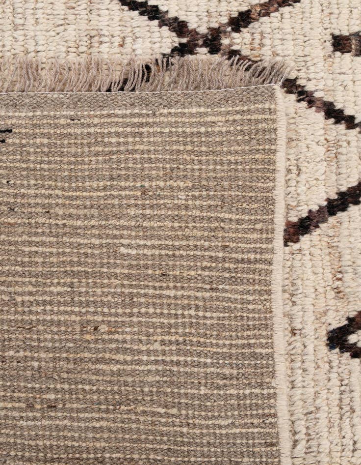 Detail image of 6' 7 x 9' 8  Hand Knotted Moroccan Wool Rug