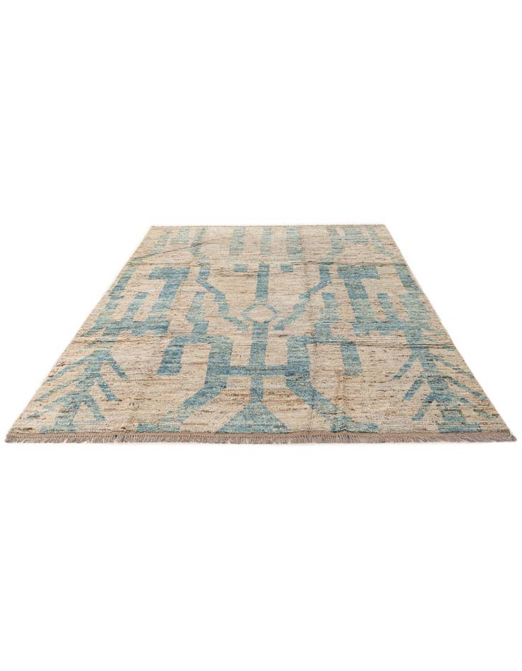 Detail image of 6' 5 x 9' 5 Hand Knotted Moroccan Wool Rug