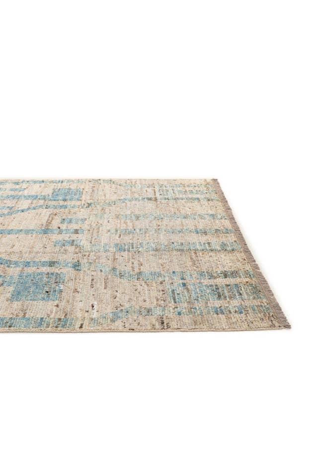 Detail image of 6' 5 x 9' 5 Hand Knotted Moroccan Wool Rug