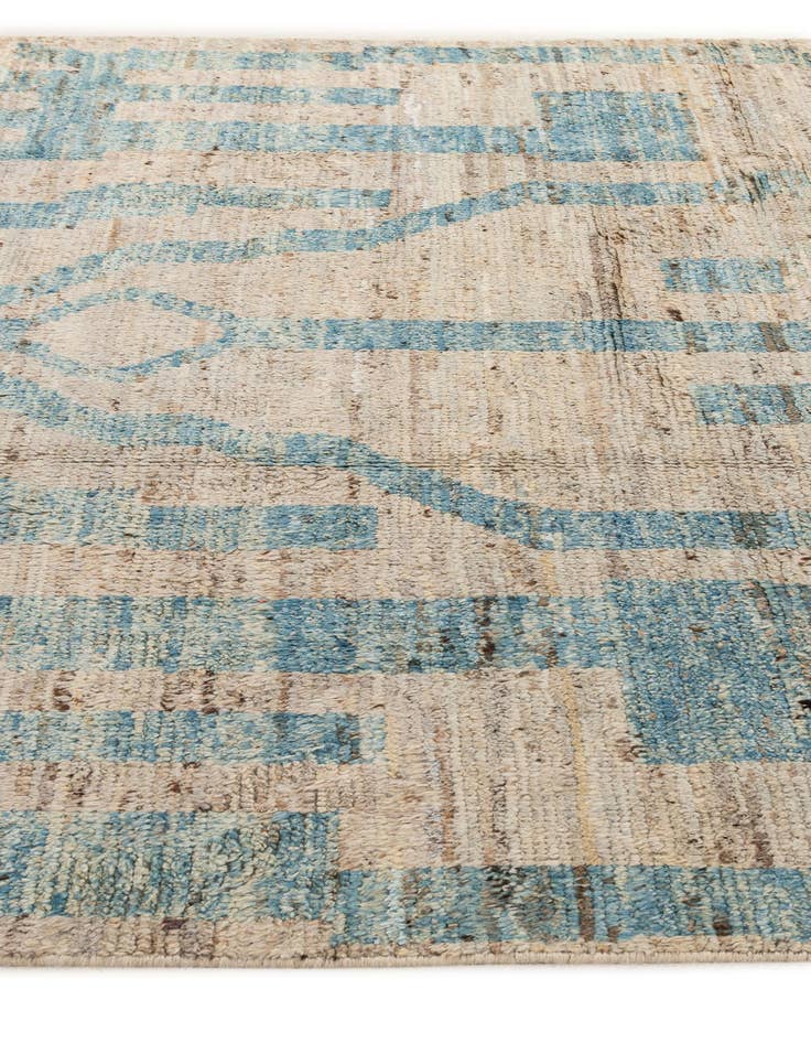 Detail image of 6' 5 x 9' 5  Hand Knotted Moroccan Wool Rug