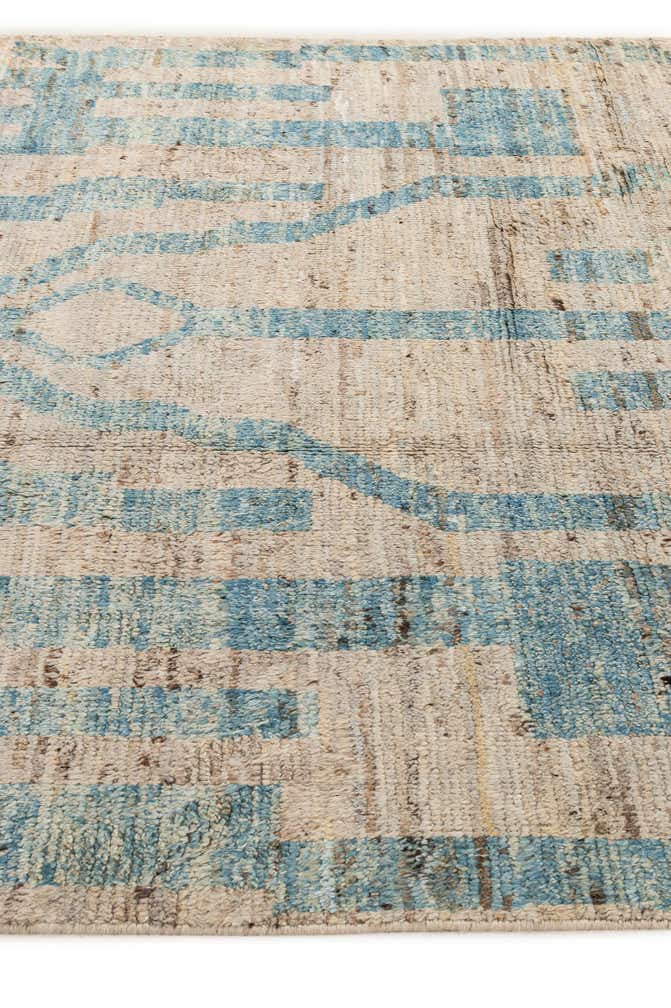 6' 5 x 9' 5 Hand Knotted Moroccan Wool Rug