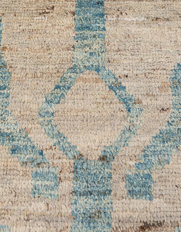 Detail image of 6' 5 x 9' 5  Hand Knotted Moroccan Wool Rug
