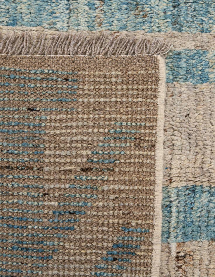 Detail image of 6' 5 x 9' 5  Hand Knotted Moroccan Wool Rug