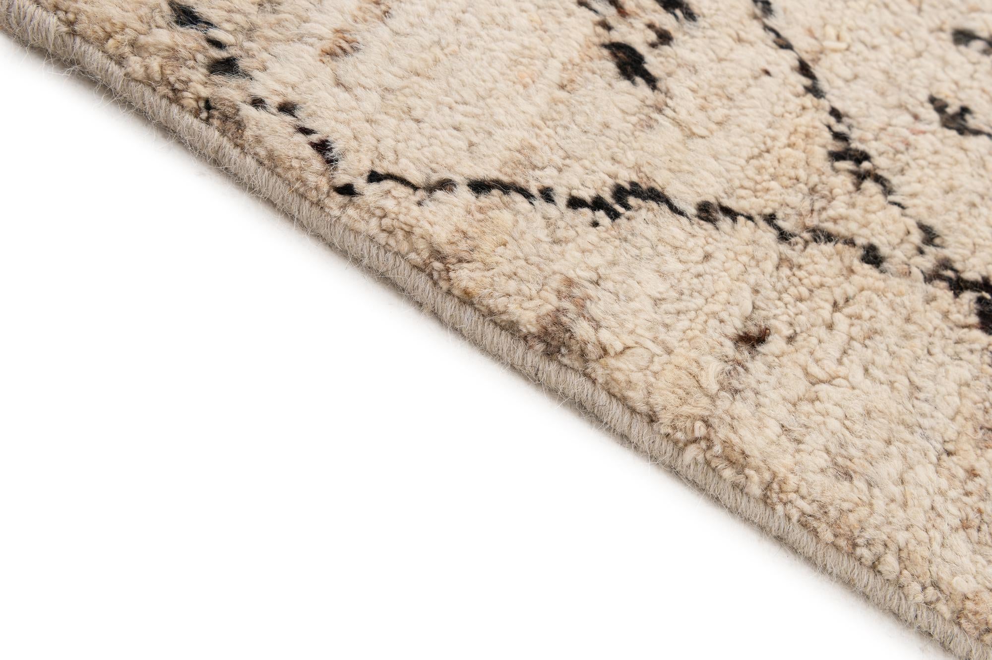 6' 7 x 9' 8 Hand Knotted Moroccan Wool Rug