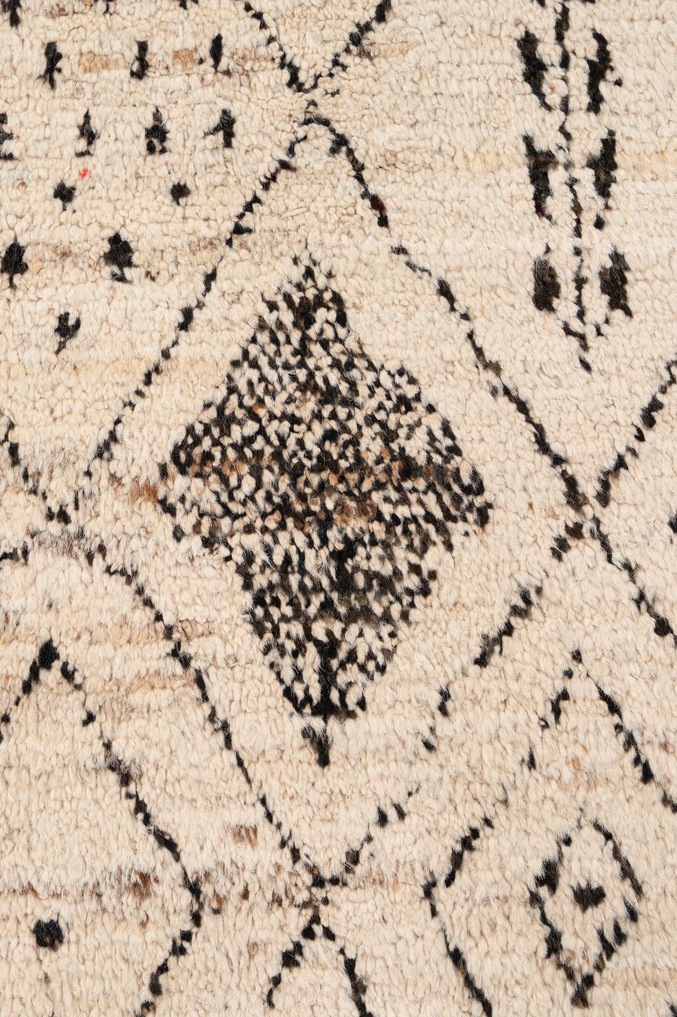 6' 7 x 9' 8 Hand Knotted Moroccan Wool Rug