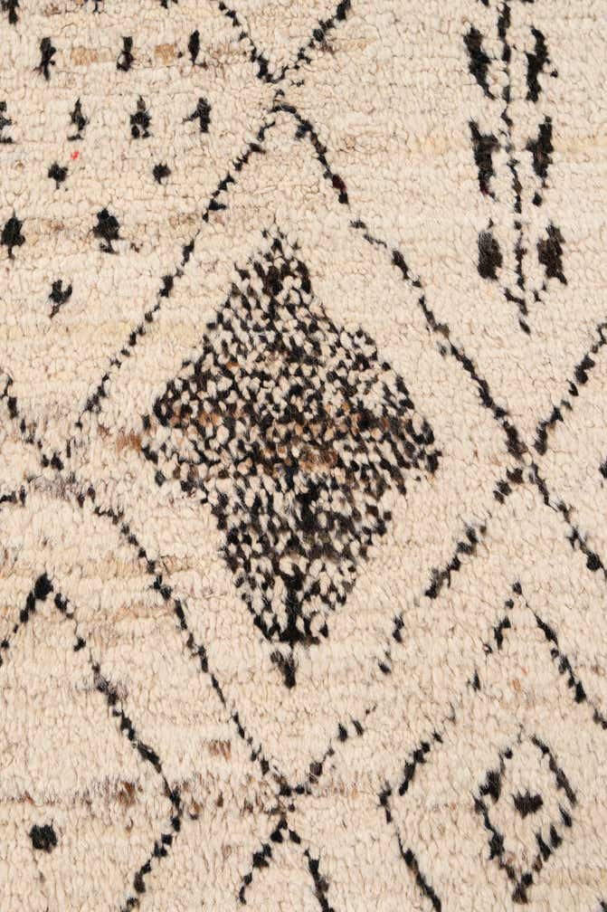 6' 7 x 9' 8 Hand Knotted Moroccan Wool Rug