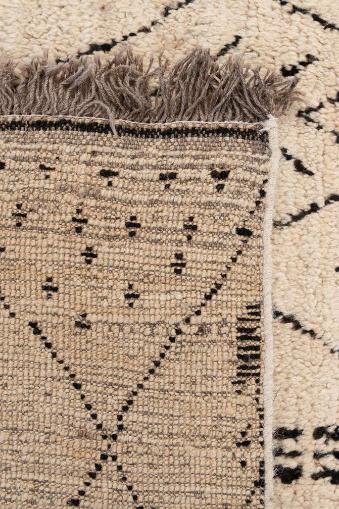 6' 7 x 9' 8 Hand Knotted Moroccan Wool Rug