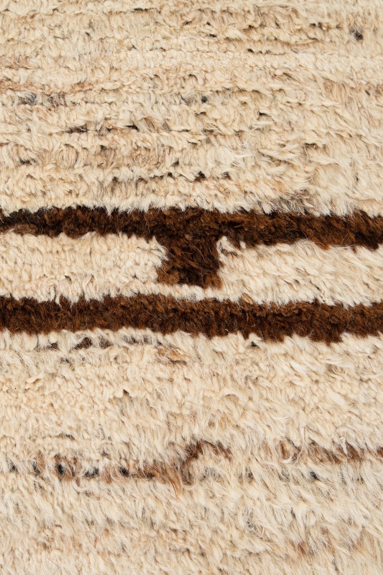 6' 9 x 9' 9 Hand Knotted Moroccan Wool Rug