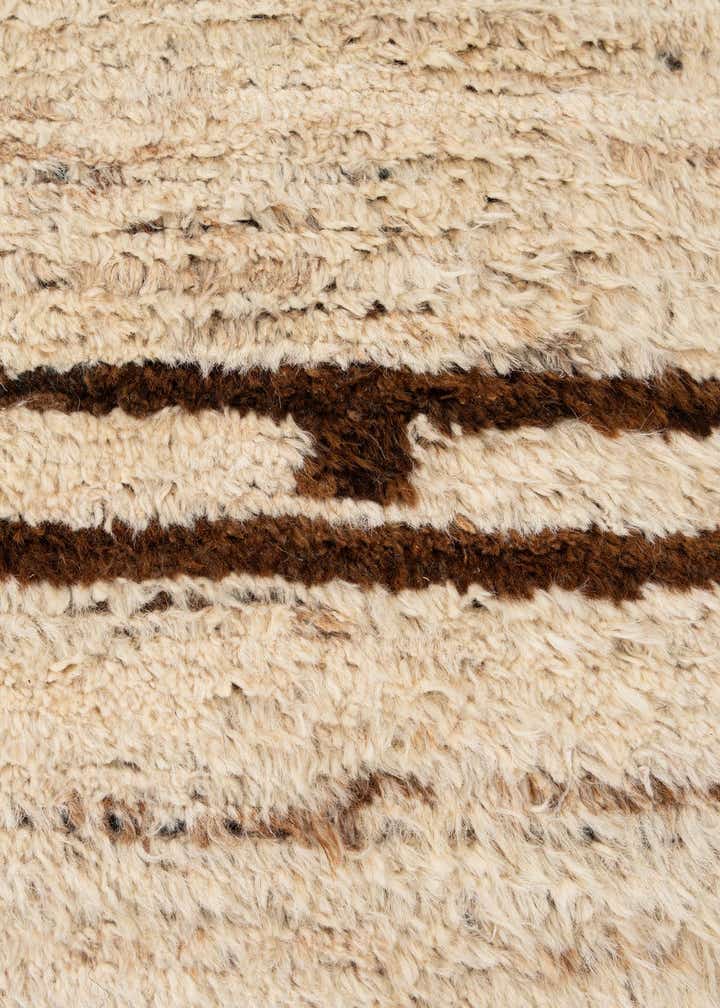 6' 9 x 9' 9 Hand Knotted Moroccan Wool Rug