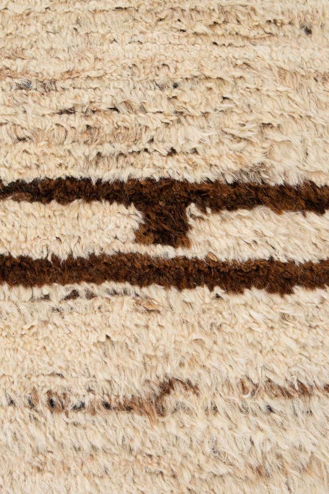 6' 9 x 9' 9 Hand Knotted Moroccan Wool Rug