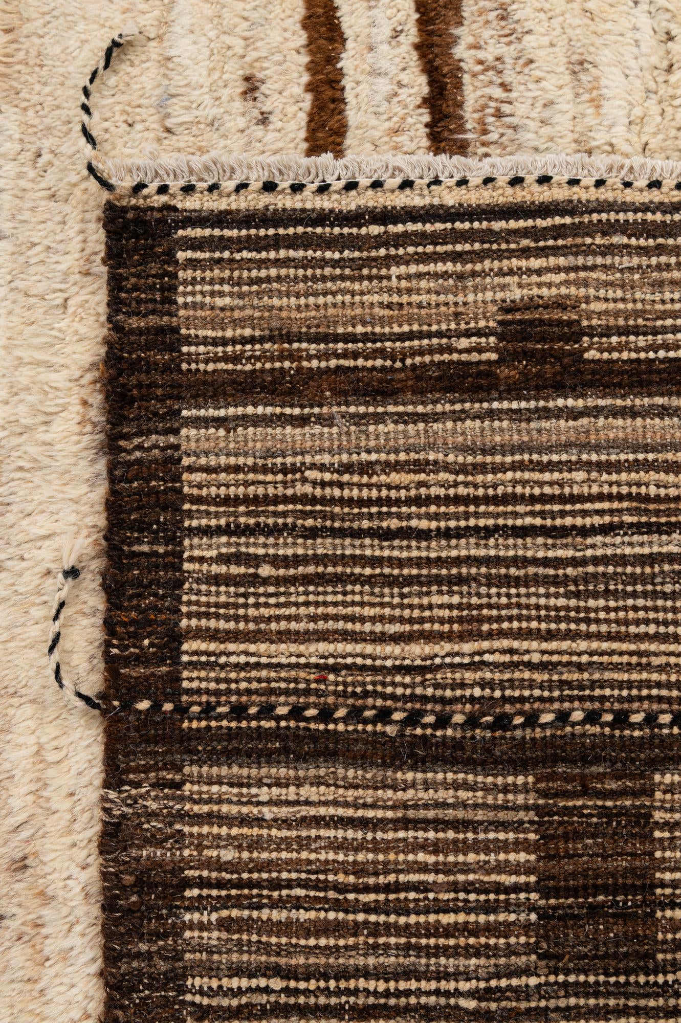 6' 9 x 9' 9 Hand Knotted Moroccan Wool Rug