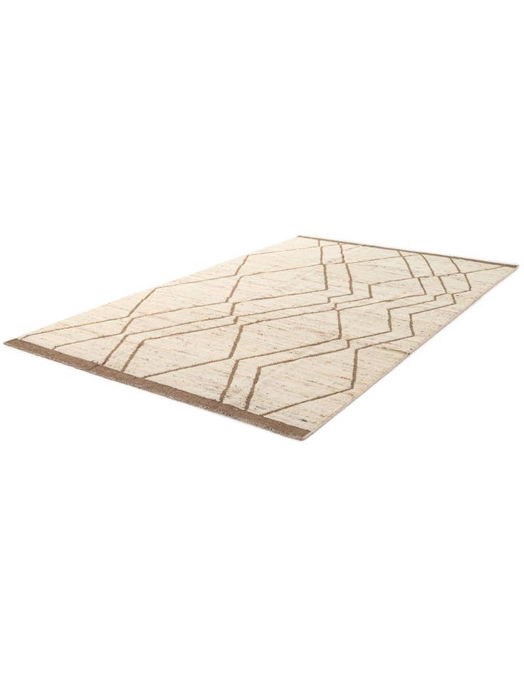 Detail image of 6' 6 x 10' 4 Hand Knotted Moroccan Wool Rug