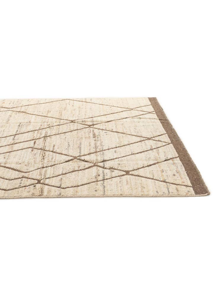 Detail image of 6' 6 x 10' 4  Hand Knotted Moroccan Wool Rug