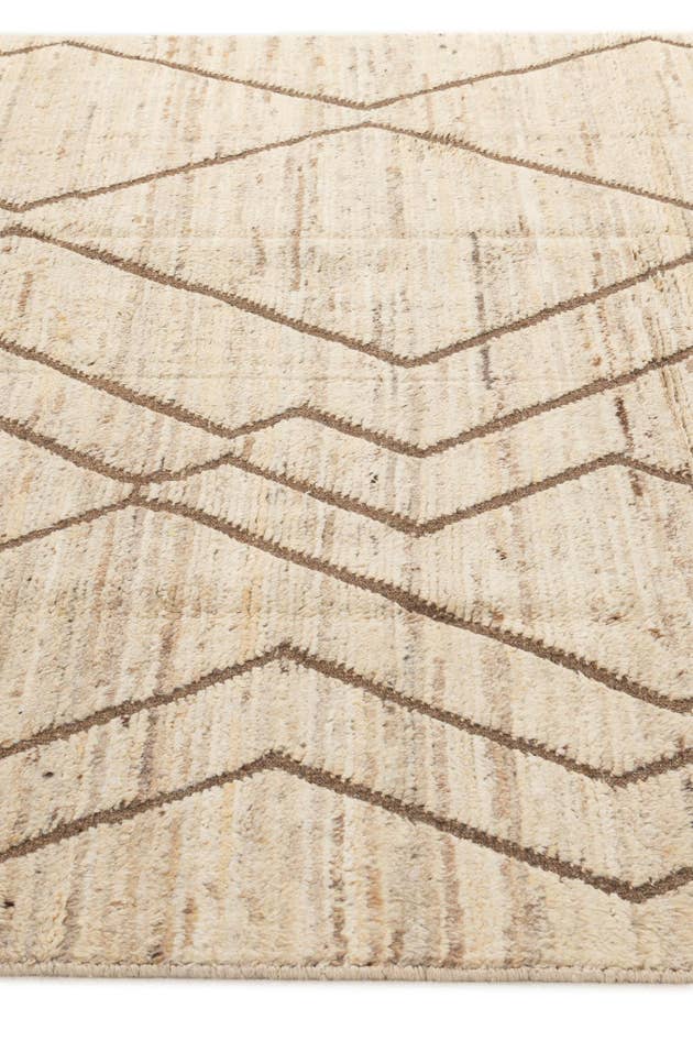 Detail image of 6' 6 x 10' 4 Hand Knotted Moroccan Wool Rug