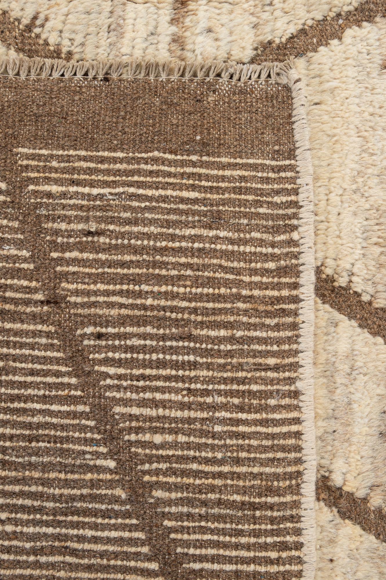 6' 6 x 10' 4 Hand Knotted Moroccan Wool Rug