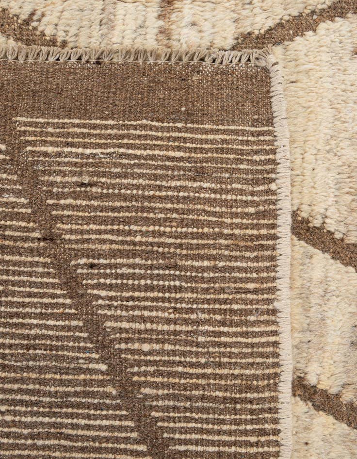 Detail image of 6' 6 x 10' 4  Hand Knotted Moroccan Wool Rug