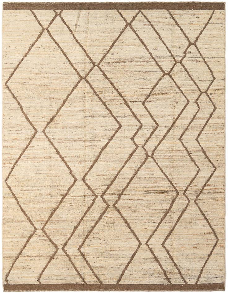 Detail image of 6' 6 x 10' 4 Hand Knotted Moroccan Wool Rug