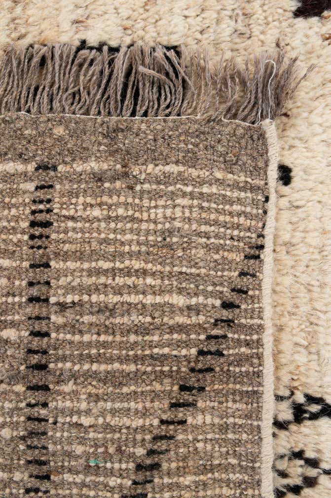 6' 9 x 9' 7 Hand Knotted Moroccan Wool Rug