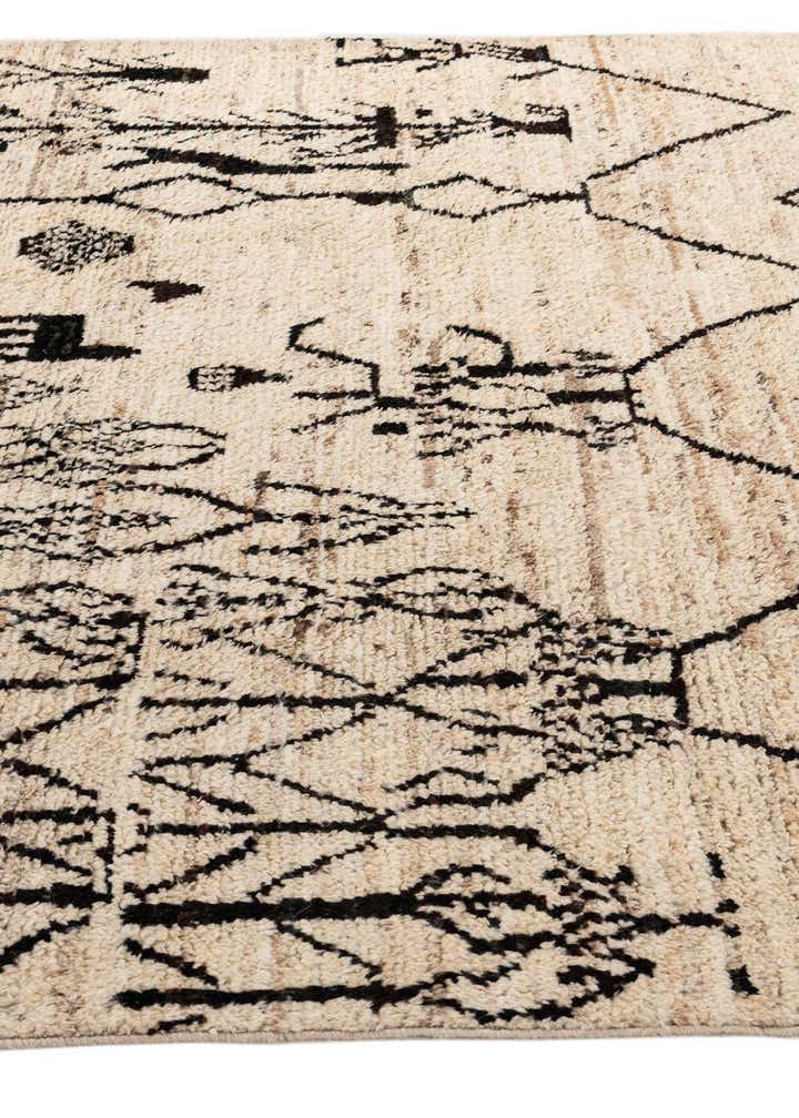 6' 9 x 9' 7 Hand Knotted Moroccan Wool Rug