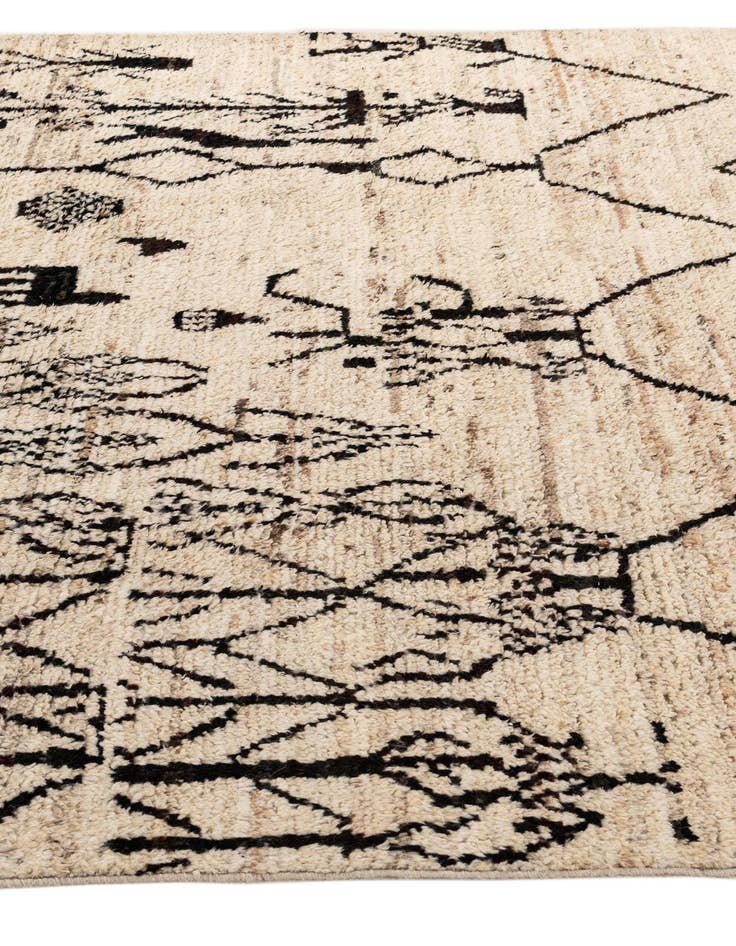 Detail image of 6' 9 x 9' 7 Hand Knotted Moroccan Wool Rug