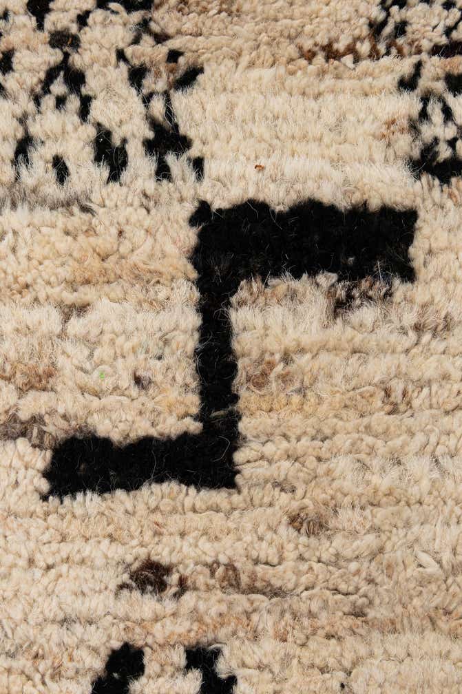 6' 9 x 9' 7 Hand Knotted Moroccan Wool Rug