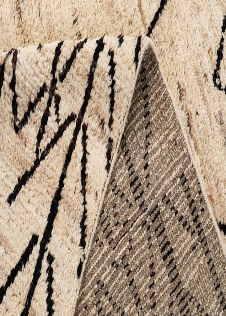 6' 9 x 9' 7 Hand Knotted Moroccan Wool Rug