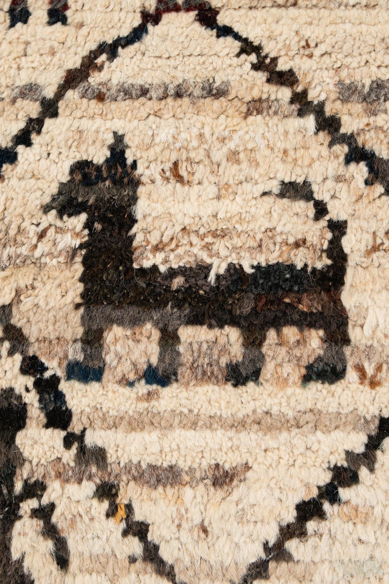 6' 9 x 9' 11 Hand Knotted Moroccan Wool Rug