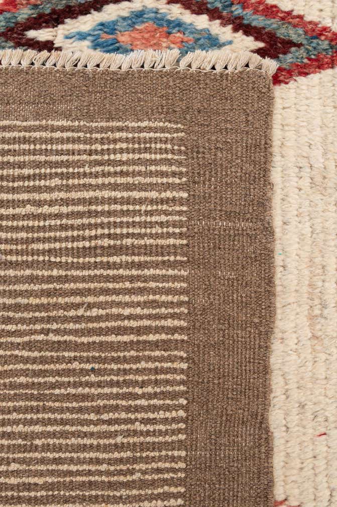 6' 9 x 9' 7 Hand Knotted Moroccan Wool Rug