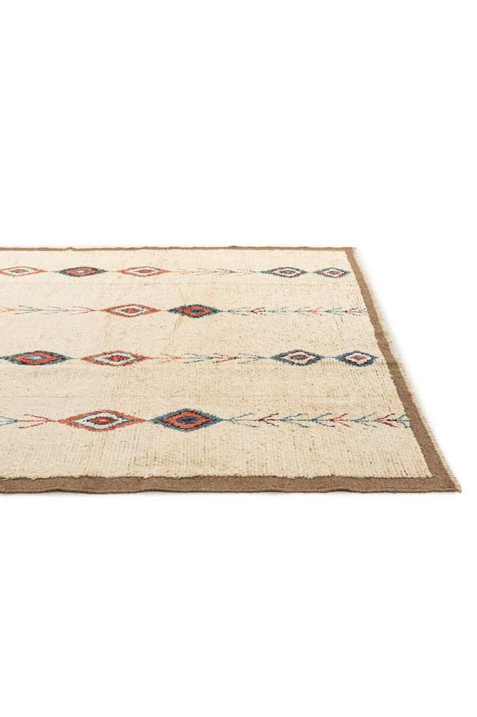 6' 11 x 9' 10 Hand Knotted Moroccan Wool Rug