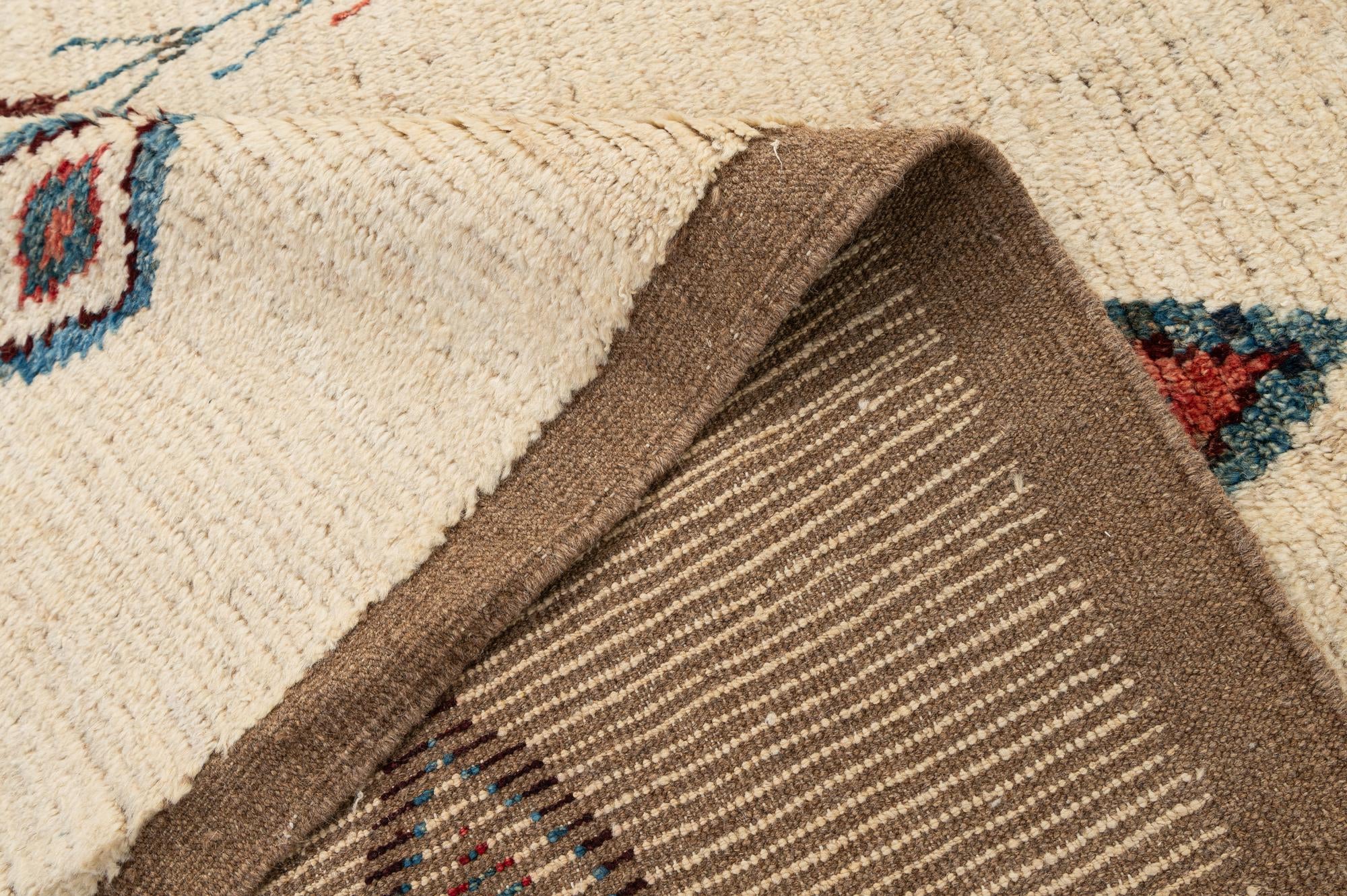6' 11 x 9' 10 Hand Knotted Moroccan Wool Rug