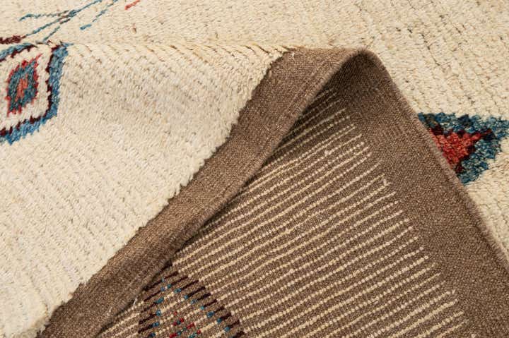 6' 11 x 9' 10 Hand Knotted Moroccan Wool Rug