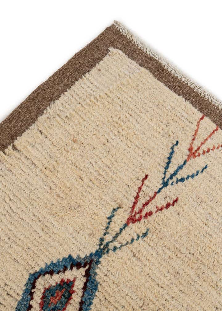 6' 11 x 9' 10 Hand Knotted Moroccan Wool Rug