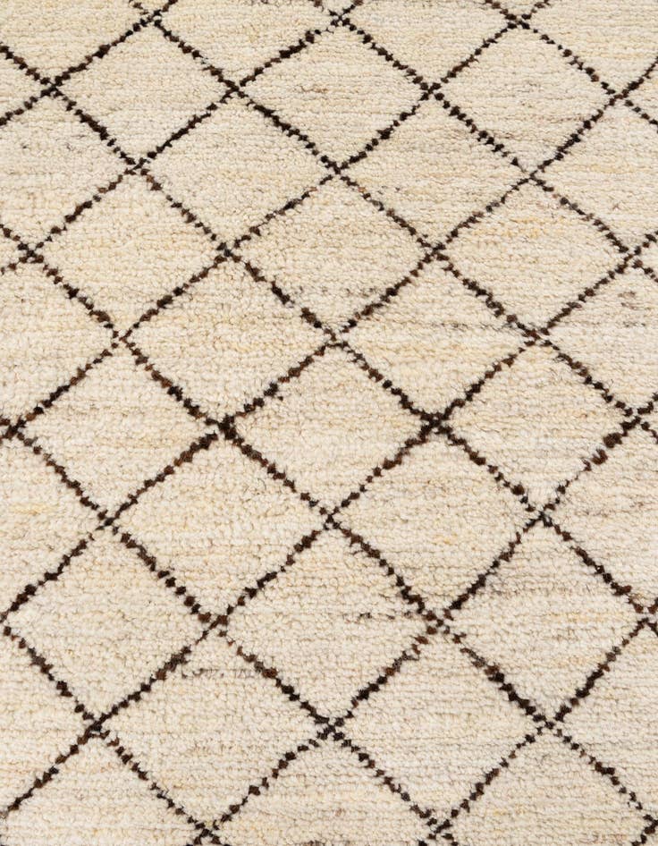 Detail image of 7' 11 x 11' 6  Hand Knotted Moroccan Wool Rug