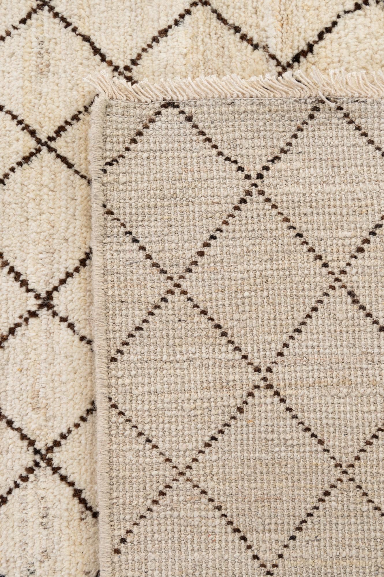7' 11 x 11' 6 Hand Knotted Moroccan Wool Rug
