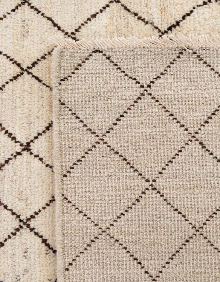 Detail image of 7' 11 x 11' 6  Hand Knotted Moroccan Wool Rug