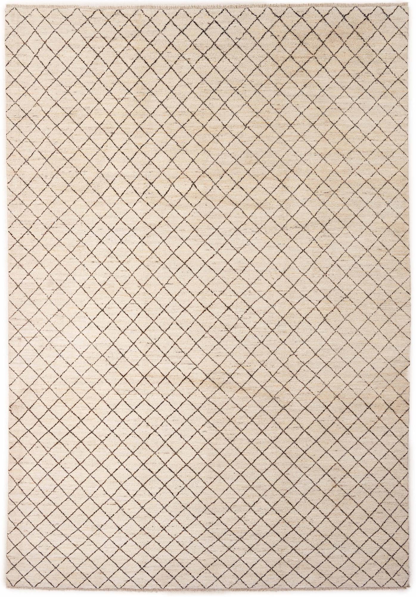 7' 11 x 11' 6 Hand Knotted Moroccan Wool Rug