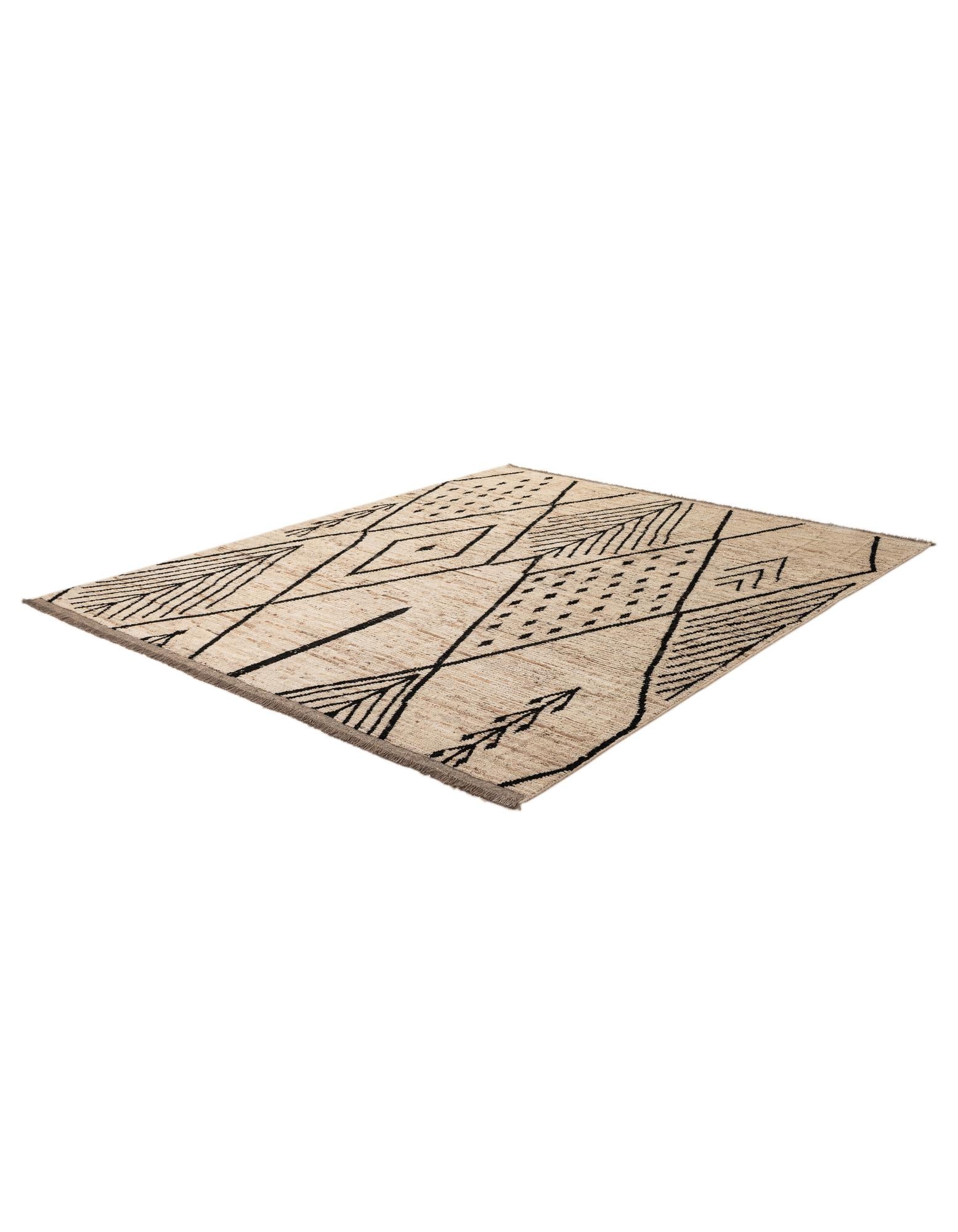 8' 3 x 9' 9 Hand Knotted Moroccan Wool Rug