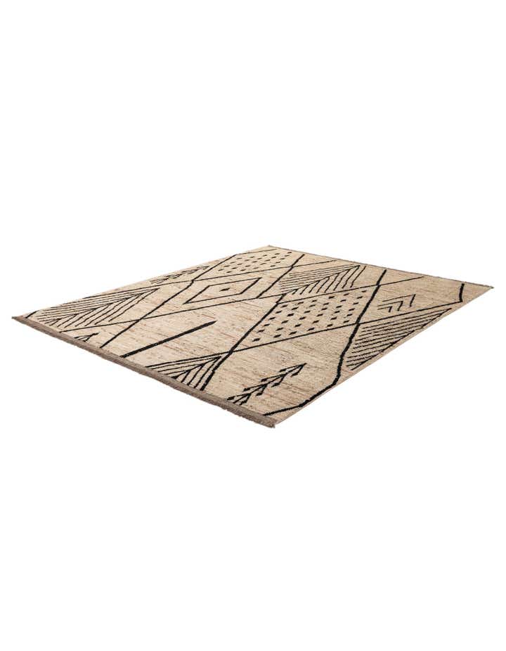 8' 3 x 9' 9 Hand Knotted Moroccan Wool Rug