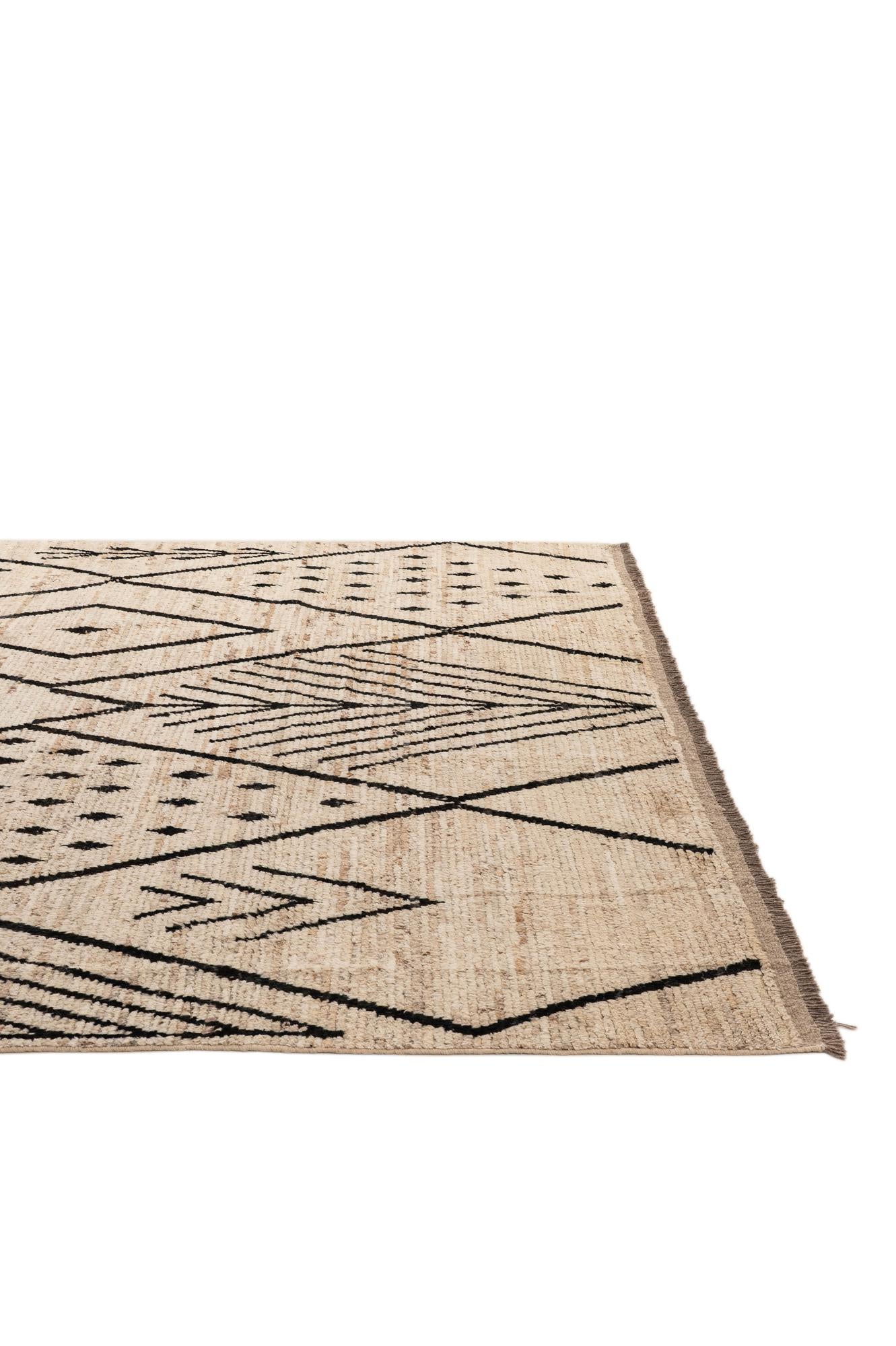 8' 3 x 9' 9 Hand Knotted Moroccan Wool Rug