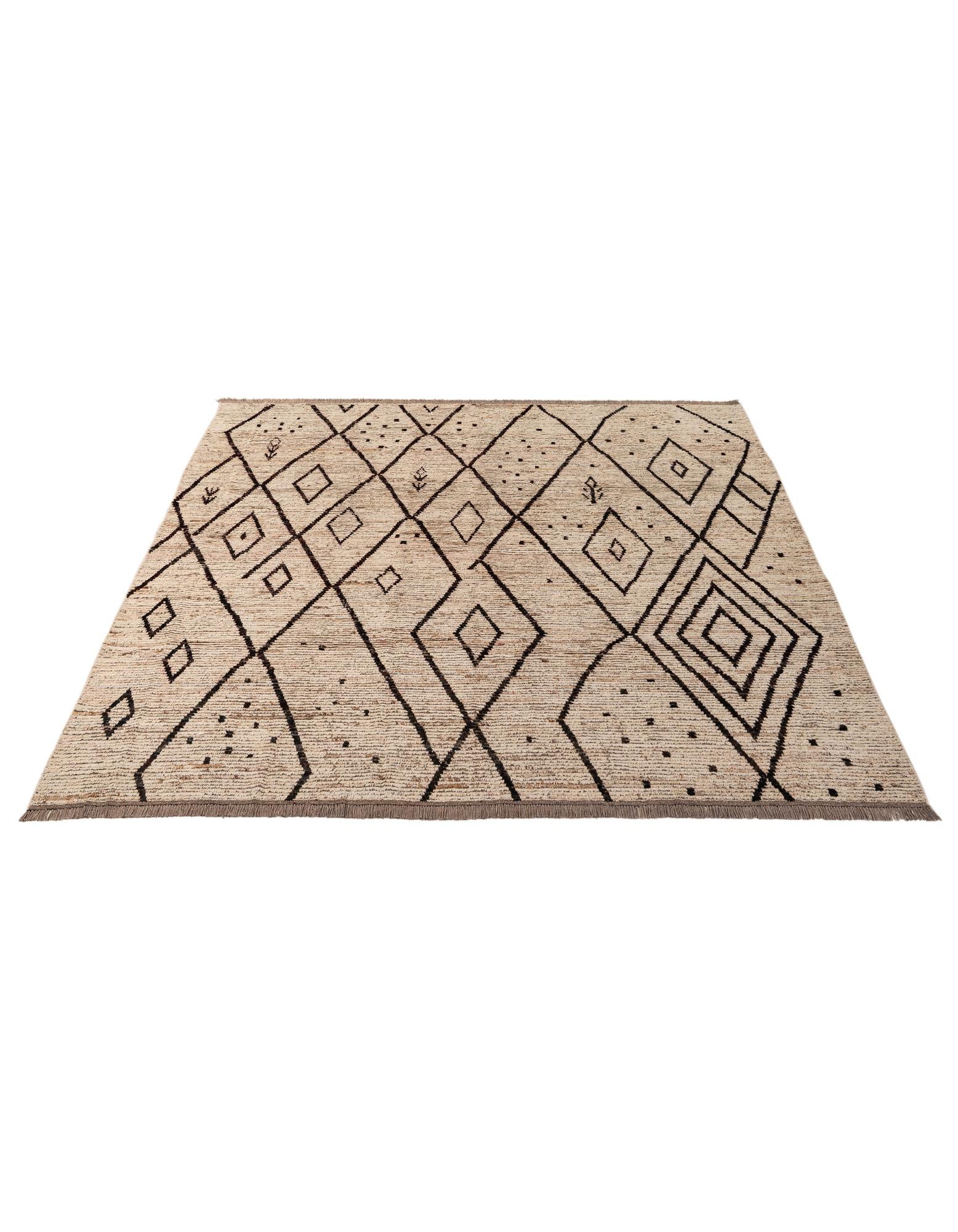 8' 6 x 9' 6 Hand Knotted Moroccan Wool Rug